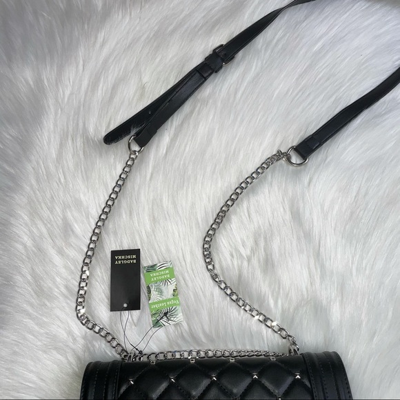 Badgley Mischka black studded quilted purse - Picture 12 of 16